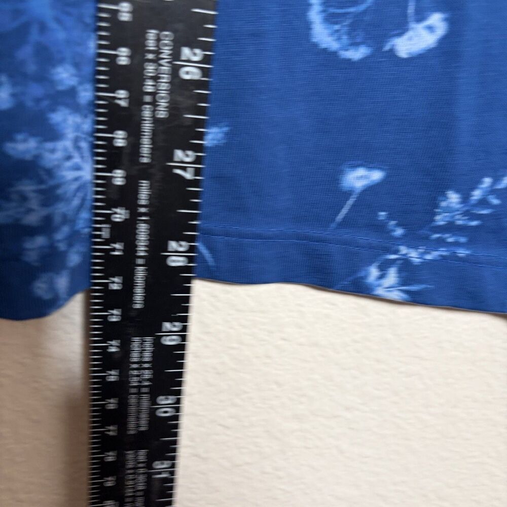 Lands' End T-Shirt Women's 1X Relaxed Fit Short Sleeve V-Neck Casual Printed - Picture 5 of 8
